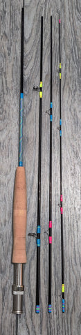 "Neon Swirl" Custom 7'6" 3 wt Fly Rod