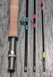 "Neon Swirl" Custom 7'6" 3 wt Fly Rod